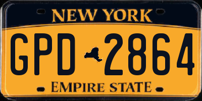 NY license plate GPD2864