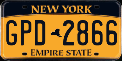 NY license plate GPD2866
