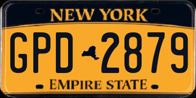 NY license plate GPD2879