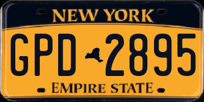 NY license plate GPD2895