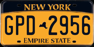 NY license plate GPD2956