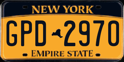NY license plate GPD2970