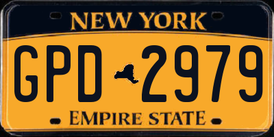 NY license plate GPD2979