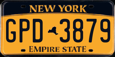 NY license plate GPD3879
