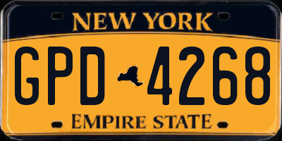 NY license plate GPD4268