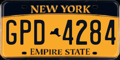 NY license plate GPD4284