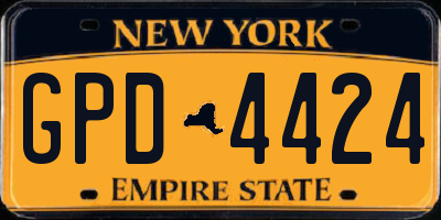 NY license plate GPD4424