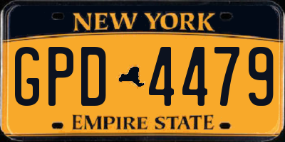 NY license plate GPD4479