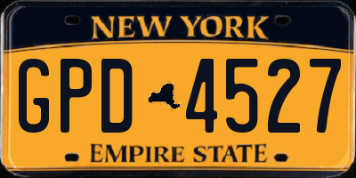 NY license plate GPD4527