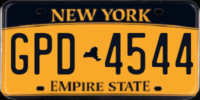 NY license plate GPD4544