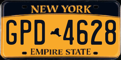 NY license plate GPD4628