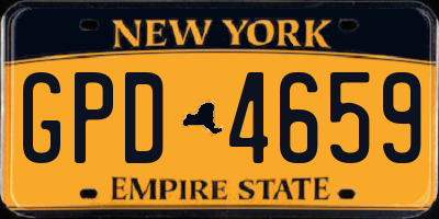 NY license plate GPD4659