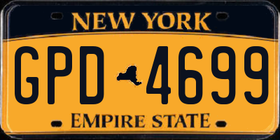 NY license plate GPD4699