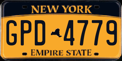 NY license plate GPD4779