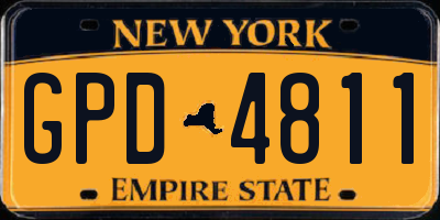 NY license plate GPD4811