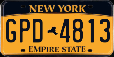 NY license plate GPD4813