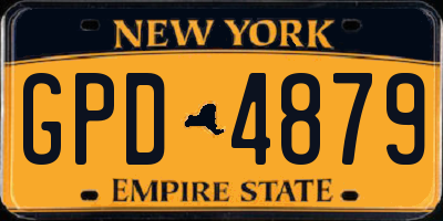 NY license plate GPD4879