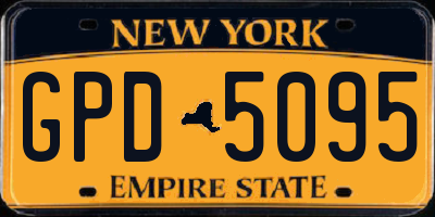 NY license plate GPD5095