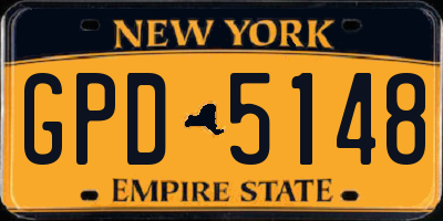 NY license plate GPD5148