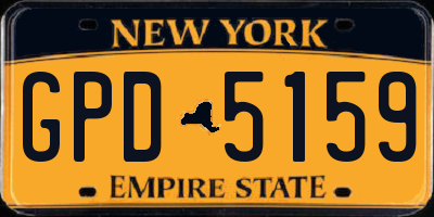 NY license plate GPD5159