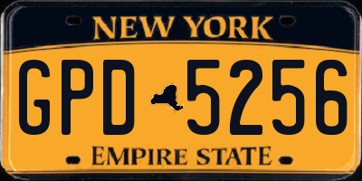 NY license plate GPD5256