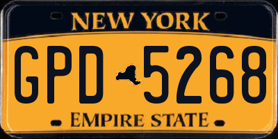 NY license plate GPD5268