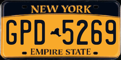NY license plate GPD5269
