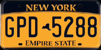 NY license plate GPD5288