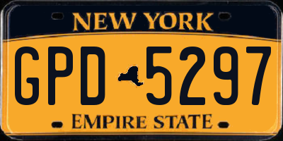 NY license plate GPD5297