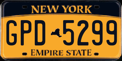 NY license plate GPD5299
