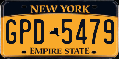 NY license plate GPD5479