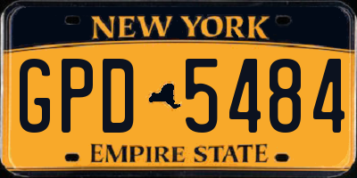 NY license plate GPD5484