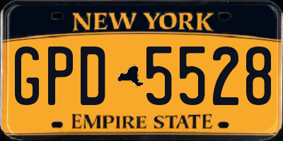 NY license plate GPD5528