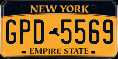 NY license plate GPD5569