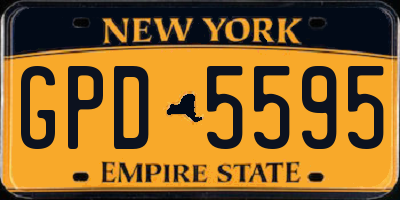 NY license plate GPD5595