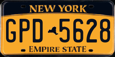 NY license plate GPD5628