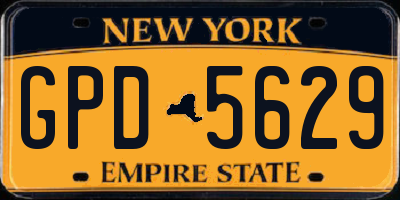 NY license plate GPD5629