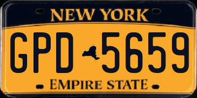 NY license plate GPD5659