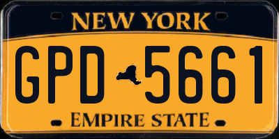 NY license plate GPD5661