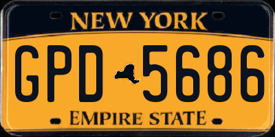 NY license plate GPD5686