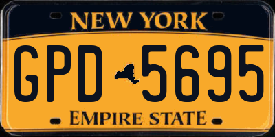 NY license plate GPD5695