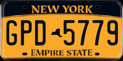 NY license plate GPD5779