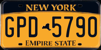 NY license plate GPD5790