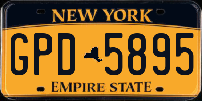 NY license plate GPD5895