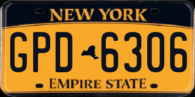 NY license plate GPD6306