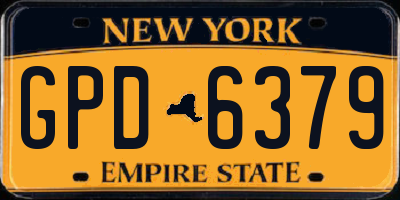 NY license plate GPD6379