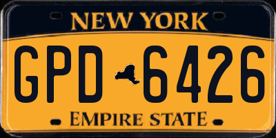 NY license plate GPD6426