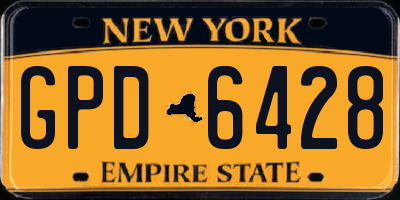 NY license plate GPD6428