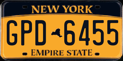 NY license plate GPD6455