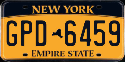 NY license plate GPD6459